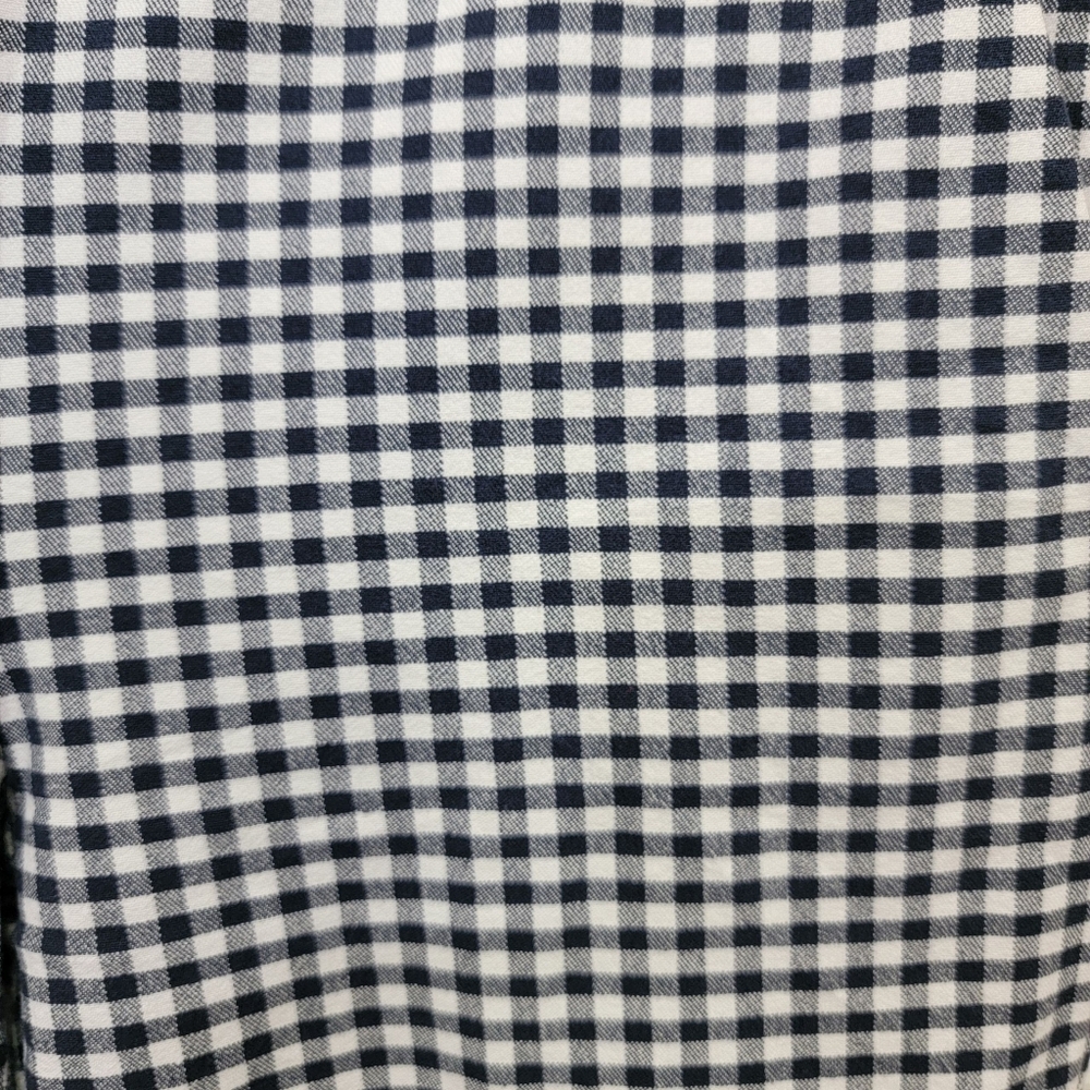 J. Crew Cameron Bi-Stretch Navy Gingham Checked Cropped Pants Cotton Womens Sz 6 - Picture 12 of 16